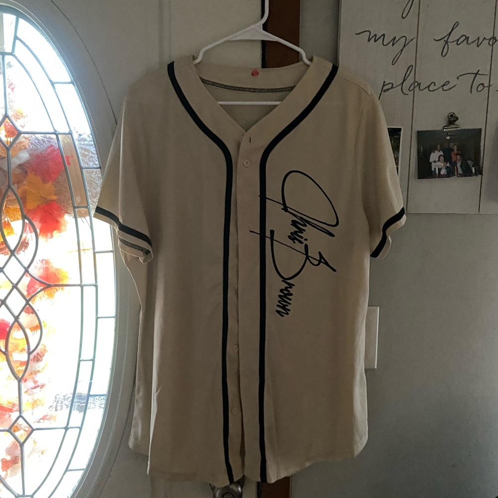 Breezy Bowl Cream Baseball Jersey with Black Trim